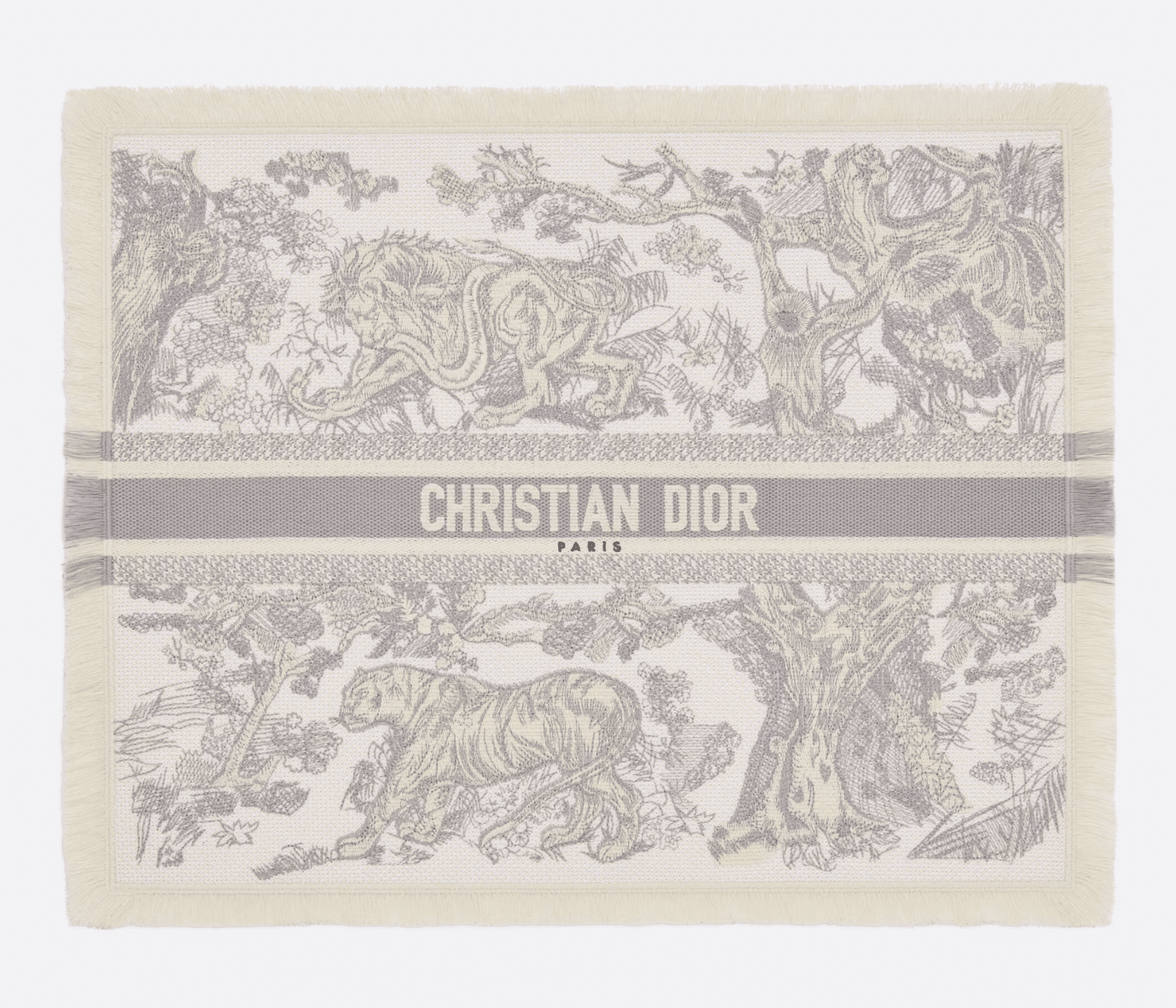 Gray Toile de Jouy Placemat